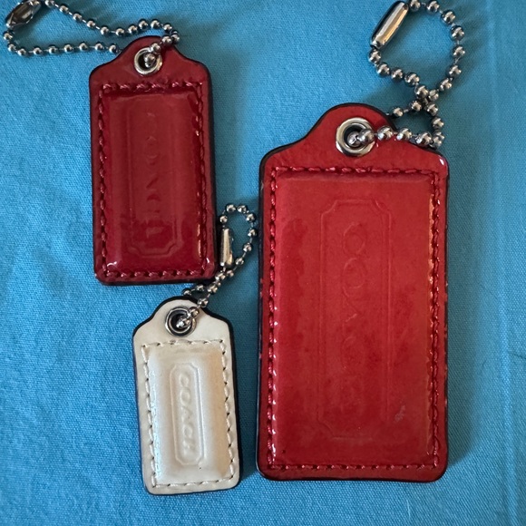 3pc Coach patent leather hangtags - Picture 1 of 1